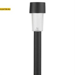 SL-PL30 ЭРА Садовый светильник на солнечной батарее, пластик, черный, 30 см арт Б0018974