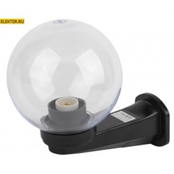 Садово-парковый светильник ЭРА НБУ 01-60-252 шар прозрачный с настенным крепежом D250mm Е27 арт Б0048079