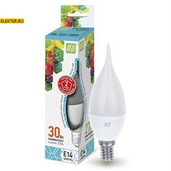 Лампа светодиодная LED-"Свеча на ветру"-standard 3.5Вт 160-260В Е14 4000К 320Лм ASD арт 4690612004747