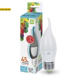 Лампа светодиодная LED-"Свеча на ветру"-standard 5Вт 160-260В Е27 4000К 450Лм ASD арт 4690612004549