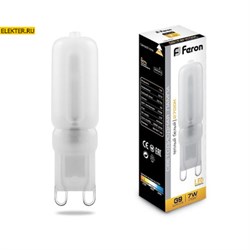 Лампа светодиодная Feron LB-431 G9 7W 2700K арт 25755