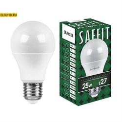 Лампа светодиодная Feron SAFFIT SBA6525 "Шар" E27 25W 6400K арт 55089