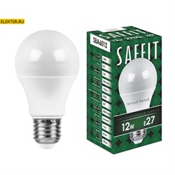 Лампа светодиодная Feron SAFFIT SBA6012 "Шар" E27 12W 2700K арт 55007