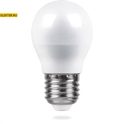 Лампа светодиодная Feron LB-38 "Шарик" E27 5W 2700K арт 25404