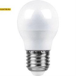 Лампа светодиодная Feron LB-95 "Шарик" E27 7W 2700K арт 25481