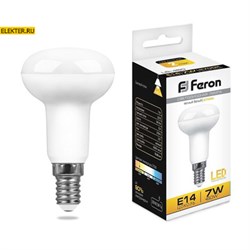 Лампа светодиодная Feron LB-450 E14 7W 2700K рефлекторная "Гриб" арт 25513
