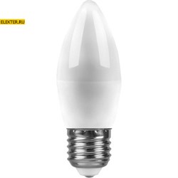 Лампа светодиодная Feron LB-72 "Свеча" E27 5W 2700K арт 25764
