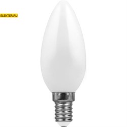 Лампа светодиодная Feron LB-66 "Свеча" E14 7W 2700K арт 25785