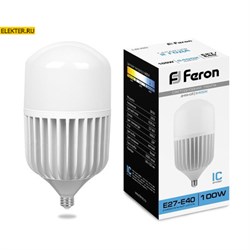 Лампа светодиодная Feron LB-65 E27-E40 100W 6400K арт 25827