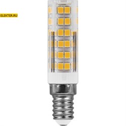 Лампа светодиодная Feron LB-433 E14 7W 4000K "Капсульная" арт 25899