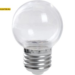 Лампа светодиодная Feron LB-37 "Шарик" прозрачный E27 1W 2700K арт 38119