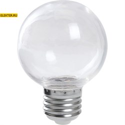 Лампа светодиодная Feron LB-371 "Шар" E27 3W 2700K прозрачный арт 38121