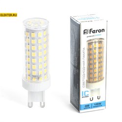 Лампа светодиодная Feron LB-437 G9 15W 6400K арт 38214