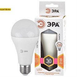 Лампа светодиодная LED A65-30W-827-E27 ЭРА "Груша" 30Вт E27 арт Б0048015