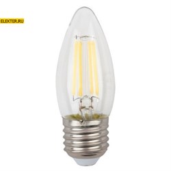 Лампа филаментная светодиодная ЭРА F-LED B35-5w-840-E27 "Свеча" арт Б0027934