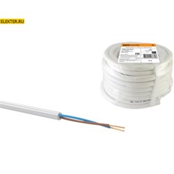 Провод соединительный ПВС 2x1,5 ГОСТ (5м) белый TDM арт SQ0118-0003