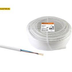 Провод соединительный ПВС 2x1,5 ГОСТ (бухта 100м.) белый TDM арт. SQ0118-0035