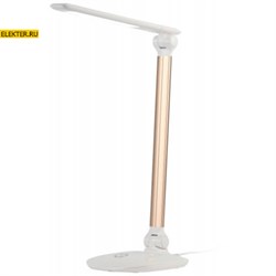 Настольный светильник ЭРА NLED-456-10W-W-G белый с золотом арт Б0028436