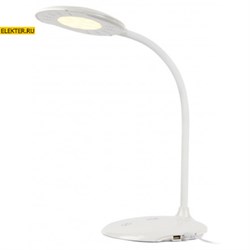 Настольный светильник ЭРА NLED-457-6W-W белый арт Б0028455