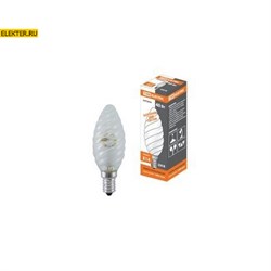 Лампа накаливания "Витая свеча" матовая 40Вт-230В-Е14 TDM арт. SQ0332-0021
