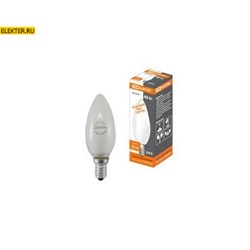 Лампа накаливания "Свеча" матовая 40Вт-230В-Е14 TDM арт. SQ0332-0017