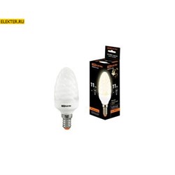 Лампа энергосберегающая КЛЛ-СT-11Вт-2700К–Е14 "Витая свеча" (mini) TDM арт SQ0323-0138