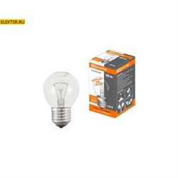Лампа накаливания "Шар" прозрачный 60Вт-230В-Е27 TDM арт. SQ0332-0004