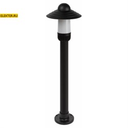 Садово-парковый светильник ЭРА НТУ 01-60-009 Поллар напольный черный IP54 Е27 max60Вт h860мм Б0057493