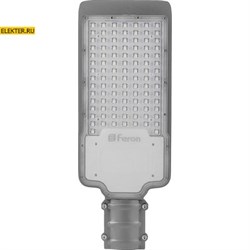 Светодиодный уличный консольный светильник Feron SP2918 120W 6400K AC100-265V, серый арт 32573