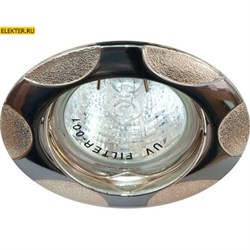 Светильник встраиваемый Feron 156T-MR16 потолочный MR16 G5.3 хром-серебро арт 17768
