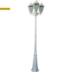 Светильник садово-парковый Feron 6215 столб 3x100W E27 230V, белый арт 11079