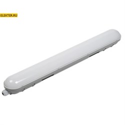 Светильник светодиодный ДСП 1304 18Вт 4500К IP65 600мм серый пластик IEK арт LDSP0-1304-18-4500-K01
