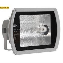 Прожектор металлогалогенный ГО02-150-01 симметричный 150Вт Rx7s IP65 серый IEK арт LPHO02-150-01-K03