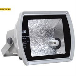 Прожектор металлогалогенный ГО02-150-02 асимметричный 150Вт Rx7s IP65 серый IEK арт LPHO02-150-02-K03