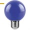 Лампа светодиодная Feron LB-371 "Шар" E27 3W синий арт 25906 - фото 19240