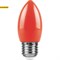 Лампа светодиодная Feron LB-376 "Свеча" E27 1W красный арт 25928 - фото 19268