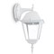 Светильник садово-парковый Feron 4102 четыреxгранный на стену вниз 60W E27 230V, белый арт 11015 11015