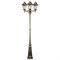 6215/PL6215 Feron 11208 Светильник садово-парковый столб 3x100W E27, черное золото 11208