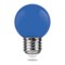 Лампа светодиодная Feron LB-37 "Шарик" E27 1W Синий арт 25118 25118