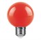 Лампа светодиодная Feron LB-371 "Шар" E27 3W красный арт 25905 25905