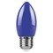 Лампа светодиодная Feron LB-376 "Свеча" E27 1W синий арт 25925 25925