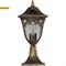 Светильник садово-парковый Feron PL4074 четыреxгранный на постамент 60W E27 230V, черное золото арт 11485 - фото 7482