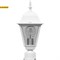 Светильник садово-парковый Feron 4103 четыреxгранный на столб 60W E27 230V, белый арт 11017 - фото 7614